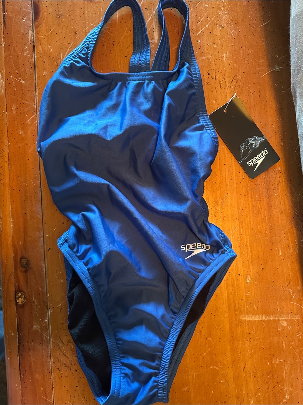 Speedo Blue Girls' Classic One-Piece Swimsuit